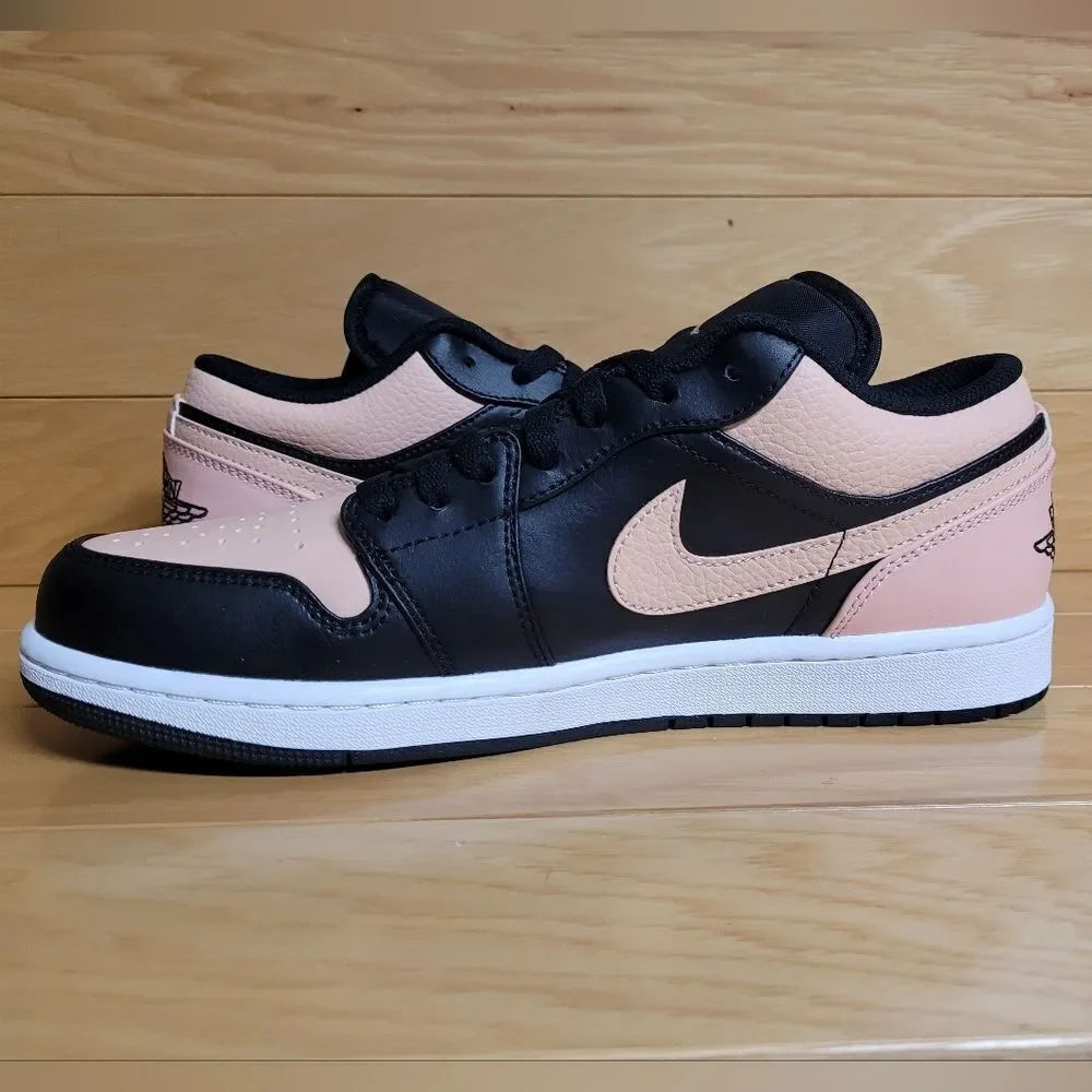 Air Jordan 1 Low Black Artic Orange White Mens Shoe Sneaker 553558-034